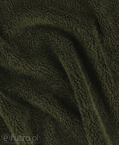 Dark Green 315351 Teddy Sherpa Faux Fur Fabric Pile Length 8 mm