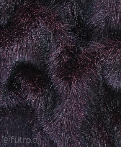 Dark Purple 2074 Fox Faux Fur 60 mm