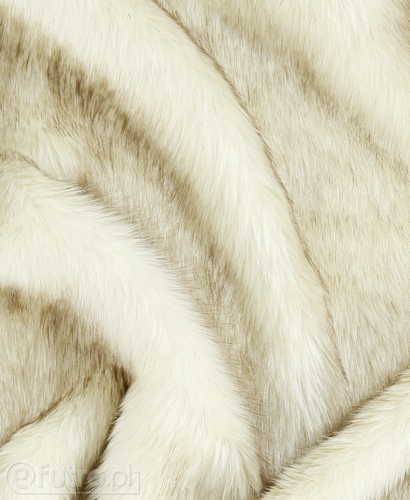 Ecru 2145 Fox Faux Fur 60 mm