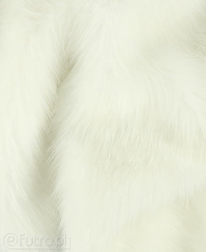 Ecru 2P-7 Fox Faux Fur 60 mm