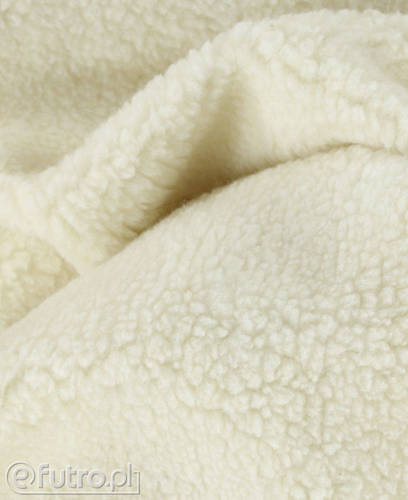 EcruTeddy Sherpa Wool Faux Fur Fabric 39569