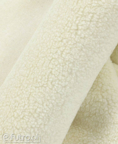 EcruTeddy Sherpa Wool Faux Fur Fabric 39569