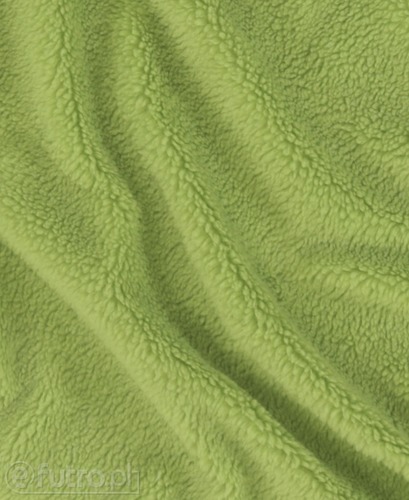 Green 315231 Teddy Sherpa Faux Fur Fabric Pile Length 8 mm