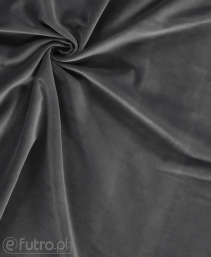 Grey 12437 Velvet Fabric