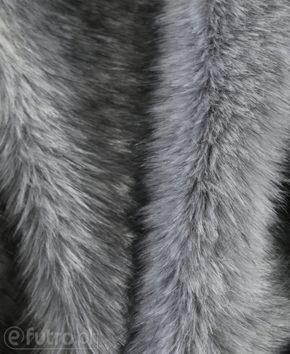 Grey P-9 Fox Premium Faux Fur 60 mm