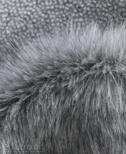 Grey P-9 Fox Premium Faux Fur 60 mm