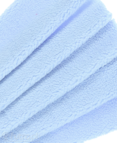 Light Blue 36590 Teddy Sherpa Faux Fur Fabric Pile Length 8 mm