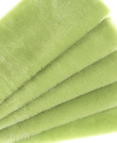 Light Green 315311 Short Pile Plush Fabric Pile Length 9 mm