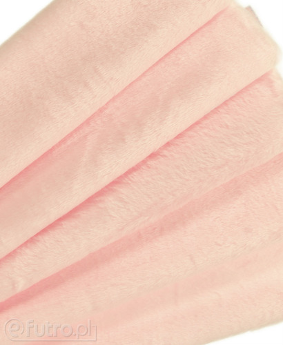 Light Pink 33560 Short Pile Plush Fabric Pile Length 9 mm