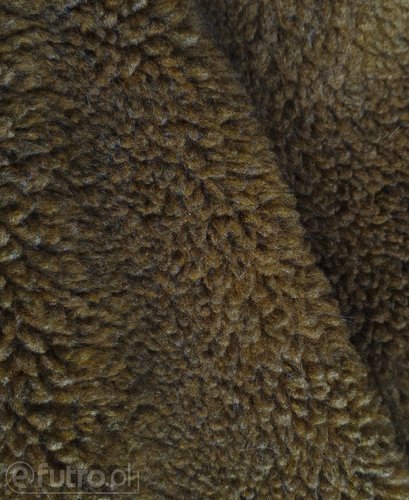 Olive 352061/E Teddy Sherpa Faux Fur Fabric Pile Length 8 mm