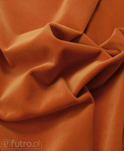 Orange 15456 Velvet Fabric