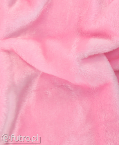 Pink 3155 Long Pile Plush Fabric Pile Length 17 mm