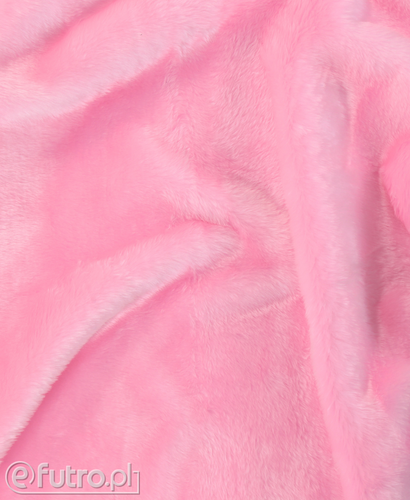 Pink 3155 Long Pile Plush Fabric Pile Length 17 mm