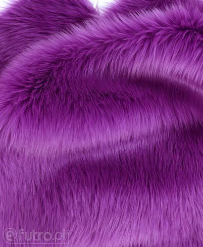 Purple 030 Shaggy Faux Fur Pile Length 40 mm