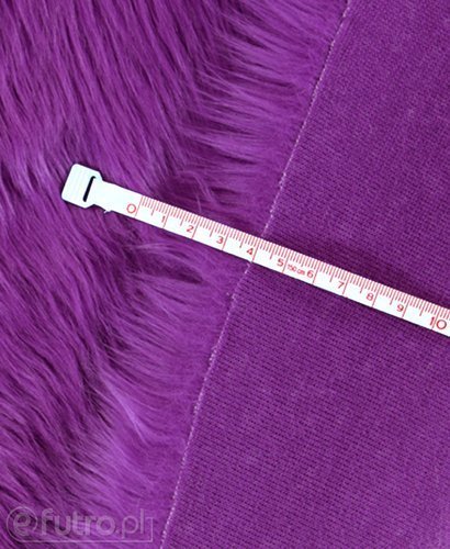 Purple 030 Shaggy Faux Fur Pile Length 40 mm