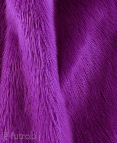 Purple 030 Shaggy Faux Fur Pile Length 40 mm