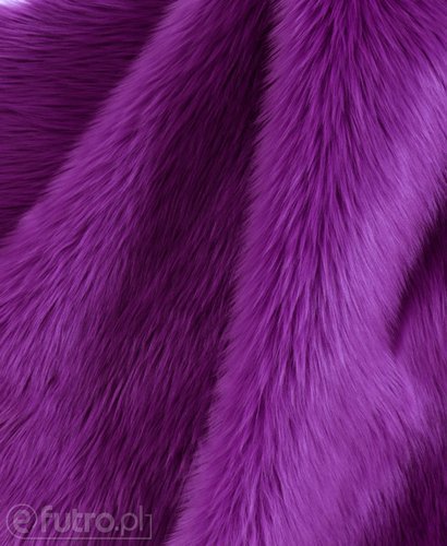 Purple 030 Shaggy Faux Fur Pile Length 40 mm