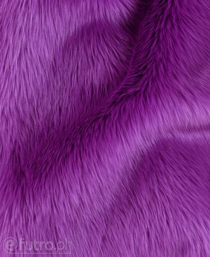 Purple 030 Shaggy Faux Fur Pile Length 40 mm