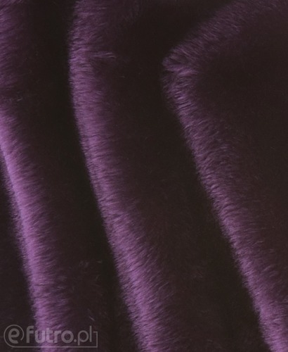 Purple 34561 Long Pile Plush Fabric Pile Length 17 mm 