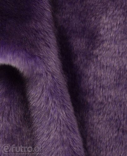 Purple 3458 Long Pile Plush Fabric Pile Length 17 mm