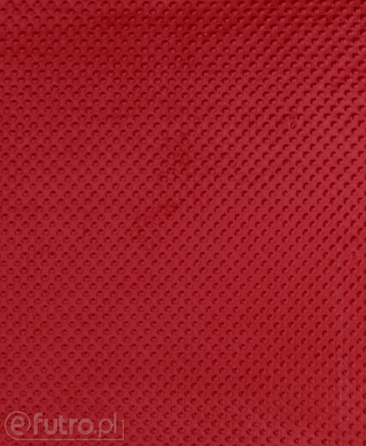 Red 015/9 Minky Dots with 3D dots pattern