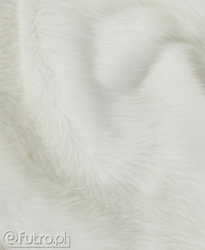 Snowhite Faux Fur Fox Long 340 Pile Length 90 mm