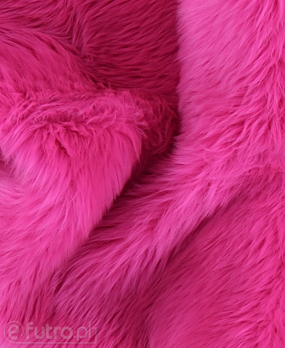 Vivid amaranth 4cm Pile Luxe Shaggy Faux Fur Fabric