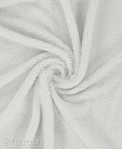 White 33540 Lamb Sherpa Faux Fur Fabric Pile Length 8 mm