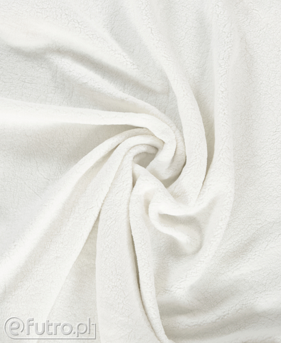 White Teddy Microfiber Faux Fur Fabric 7697