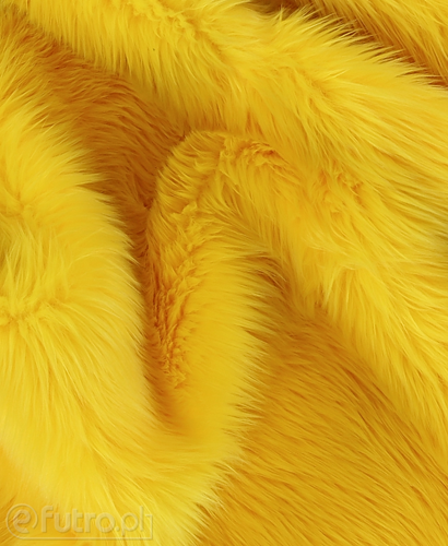 Yellow 17Y Shaggy Faux Fur Pile Length 40 mm