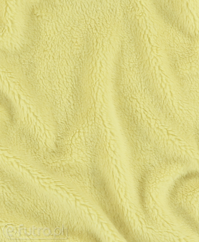 Yellow 315174 Teddy Sherpa Faux Fur Fabric Pile Length 8 mm