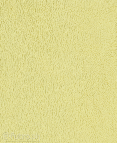 Yellow 315174 Teddy Sherpa Faux Fur Fabric Pile Length 8 mm