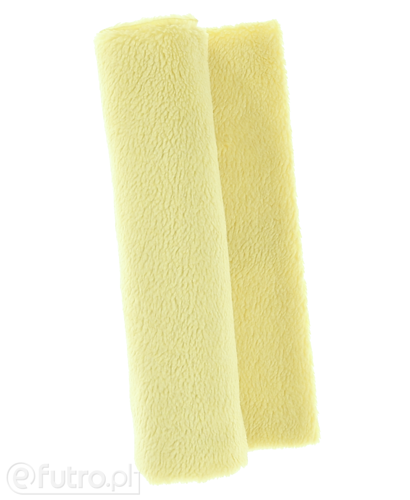 Yellow 315174 Teddy Sherpa Faux Fur Fabric Pile Length 8 mm