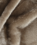 Beige 31525 Long Pile Plush Fabric Pile Length 17 mm