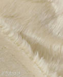 Beige 33569 Long Pile Plush Fabric Pile Length 17 mm 