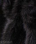 Black 2P-6 Fox Faux Fur 60 mm