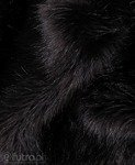 Black 2P-6 Fox Faux Fur 60 mm