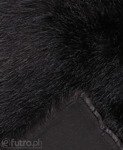 Black 2P-6 Fox Faux Fur 60 mm