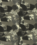 Black-Grey Camo 16KWSS14-038 Teddy Sherpa Pile Length 8 mm