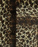 Brown 335E/38 Plush Fabric Panther Stripes 9 mm