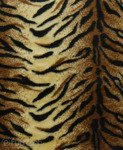 Brown 335T/100 Plush Fabric Tiger 11 mm