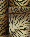 Brown 335T/100 Plush Fabric Tiger 11 mm