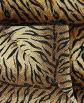 Brown 335T/100 Plush Fabric Tiger 11 mm