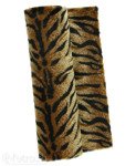 Brown 335T/100 Plush Fabric Tiger 11 mm