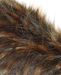 Brown Faux Fur Fox Long 810 Pile Length 90 mm