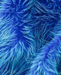 Cornflower Blue Faux Fur Fox Long 026 Pile Length 90 mm