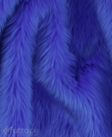 Cornflower Blue P10 Shaggy Faux Fur Pile Length 40 mm