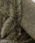 Dark Beige P-6 Fox Premium Faux Fur 60 mm