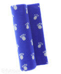 Dark Blue 325081/10 Plush Fabric Small Paws 9 mm