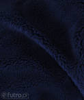 Dark Blue 32539 Teddy Sherpa Faux Fur Fabric Pile Length 8 mm